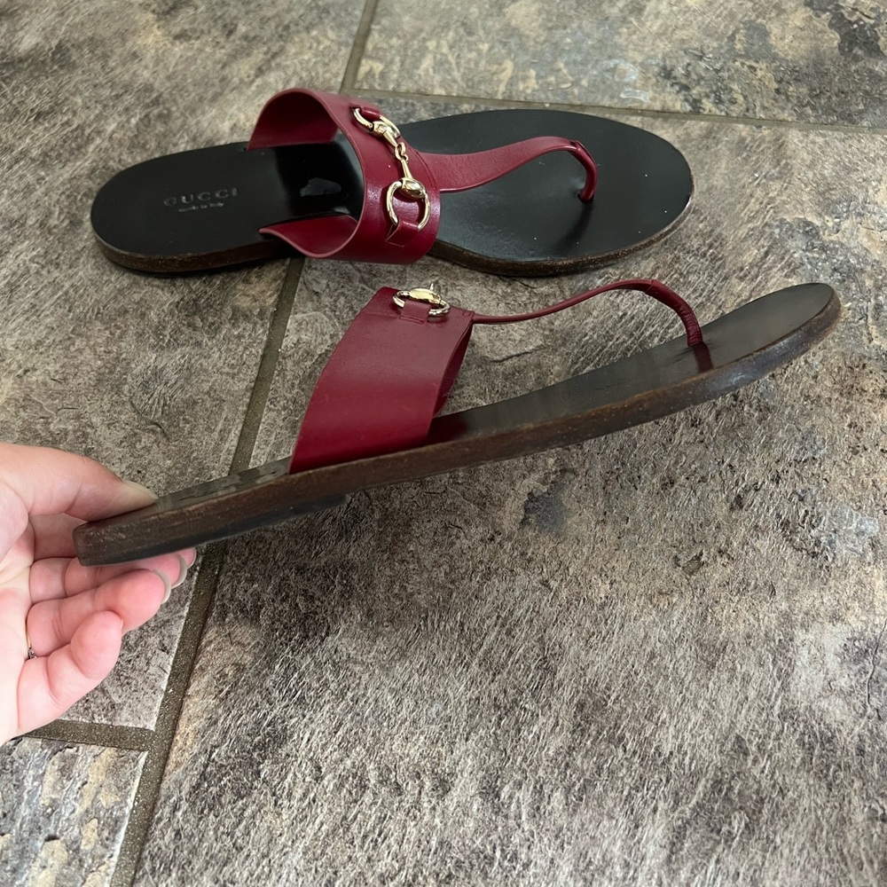 Authentic Gucci Sandals Size 37.5 - Picture 7 of 9